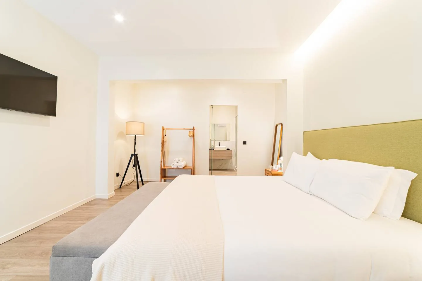 Bedroom of a Smith & Adams apartment near Saldanha, Lisbon